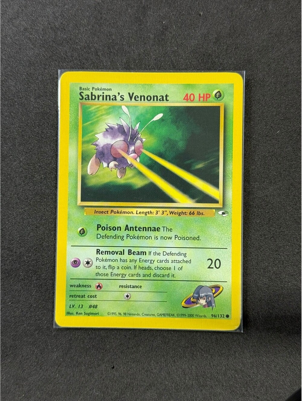 Sabrina's Venonat Pokémon Card gym challenge